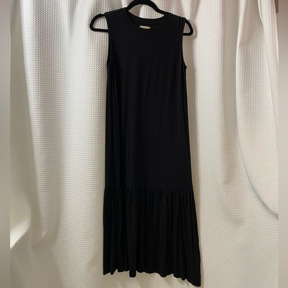 NWOT L&G Signaturesoft Jersey Flounce Midi Dress - Picture 1 of 5